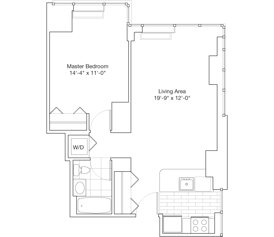 Residence C, Floors 25-29